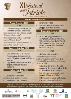 A breve l'XI edizione del Festival dell'Istrioto