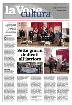 Presentato il programma dell'VIII edizione del Festival dell'Istrioto